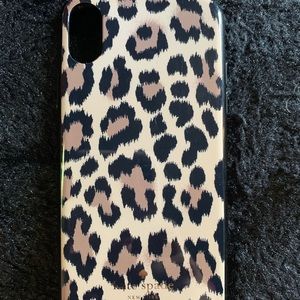 iPhone X phone case - Kate spade - leopard print